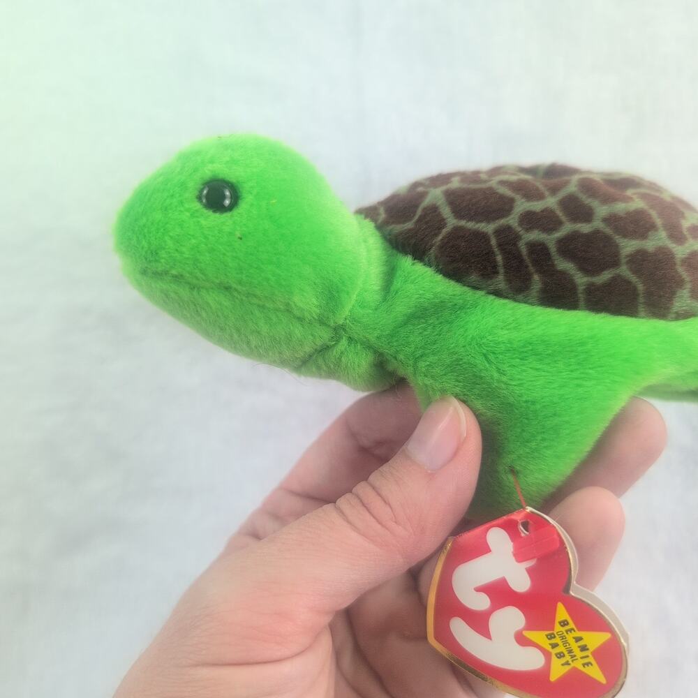 1993 Ty Beanie "Speedy" Baby Turtle With Tag